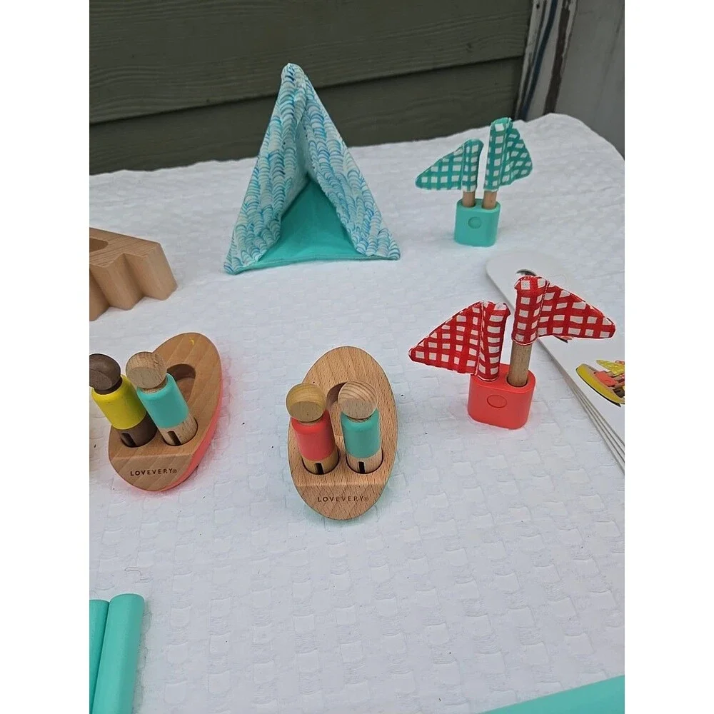Lovevery Wooden Montessori Toy Lot Counting Sorting Fine Motor Baby Toddler Set